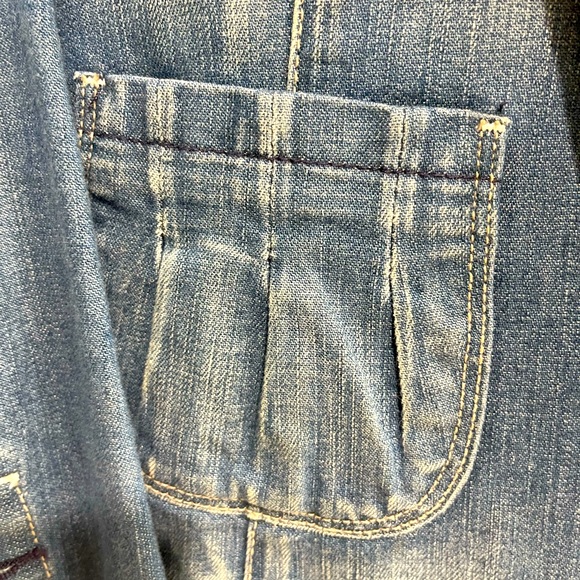 7 FOR ALL MANKIND Jean jacket blazer medium wash - Picture 3 of 5